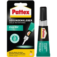Pattex Sekundenkleber Easy Gel, 3 g Tube Pattex Sekundenkleber Easy Gel, 3 g Tube
