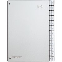 PAGNA Pultordner Color, DIN A4, A - Z, 24 Fächer, silber
