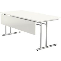 kerkmann Knieraumblende/Sichtschutz für Schreibtisch, weiß
