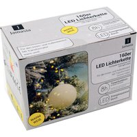 Jamasia LED-Lichterkette, grün, 160 Lichter, IP44