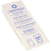 PAPSTAR Papier-Hygienebeutel, bedruckt, weiß / blau