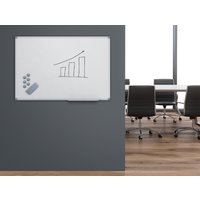 MAUL Weißwandtafel MAULstandard, (B)1.800 x (H)1.200mm, grau