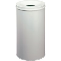 DURABLE Papierkorb SAFE, rund, 60 Liter, grau