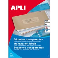 APLI Transparente Adress-Etiketten, 48,5 x 25,4 mm