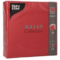 PAPSTAR Lunch-Servietten, 320 x 320 mm, 3-lagig, bordeaux