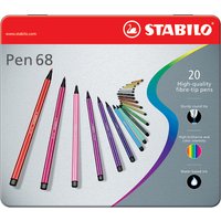 STABILO Fasermaler Pen 68, 50er Metalletui