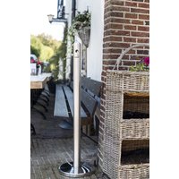 Securit Standaschersystem SMOKER POLE - Pfosten, silber