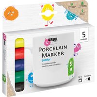 KREUL Porcelain Marker medium , Junior, , 5er-Set