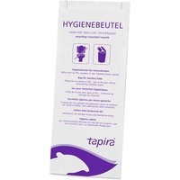 Tapira Papier-Hygienebeutel, bedruckt, weiß / lila