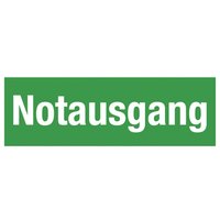 LEINA Hinweisschild, Text: , Notausgang, , nachleuchtend
