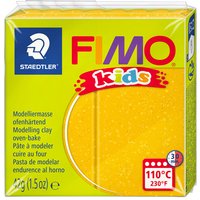 FIMO kids Modelliermasse, ofenhärtend, glitter-gold, 42 g