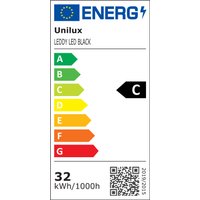 UNiLUX LED-Deckenfluter LEDDY, dimmbar, schwarz