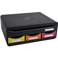 EXACOMPTA Schubladenbox TOOLBOX MINI, 4 Schübe, harlekin