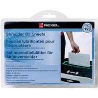 Rexel Schmiermittel-Blätter für Aktenvernichter, 12 Blatt