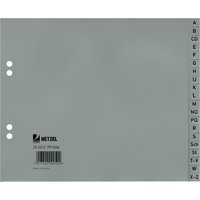 HETZEL Kunststoff-Register, A-Z, A4 halbe Höhe, 20-teilig