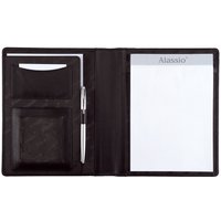 Alassio Schreibmappe , BORMIO, , A5, Nappa-Leder, schwarz