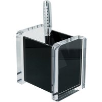 WEDO Stifteköcher , acryl exklusiv, , glasklar/schwarz