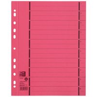Oxford Trennblätter mit Perforation, DIN A4, rot