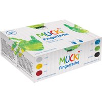 KREUL Fingerfarbe , MUCKI, , 150 ml, 6er-Set