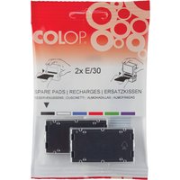 COLOP Ersatzstempelkissen E/12, schwarz, Doppelpack
