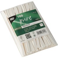 PAPSTAR Papier-Rührstäbchen , pure, , Länge: 140 mm, weiß