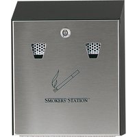 Rubbermaid Wandascher Smokers, Station, schwarz / silber