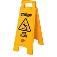 Rubbermaid Warnschild , Caution Wet Floor,