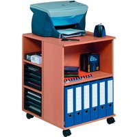 DURABLE Bürowagen , 74/59, offen, 6 Böden, buche