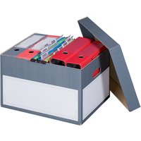 SMARTBOXPRO Archiv-/Transportbox L, grau, mit Stülpdeckel