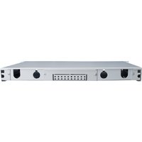 DIGITUS 19, LWL Patchpanel, ausziehbar, 1 HE, lichtgrau