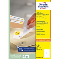 AVERY Zweckform Universal-Etiketten, 210 x 297 mm, weiß
