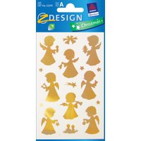 AVERY Zweckform ZDesign Weihnachts-Sticker , Goldengel,
