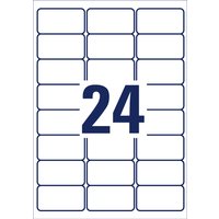 AVERY Zweckform Kraftkleber-Etiketten, 63,5 x 33,9 mm, weiß