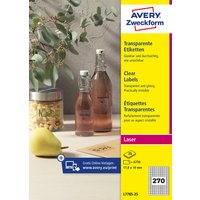 AVERY Zweckform Crystal Clear Etiketten, Durchmesser 40mm