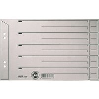 LEITZ Trennblätter, DIN A5 quer, Kraftkarton 200 g/qm, grau LEITZ Trennblätter, DIN A5 quer, Kraftkarton 200 g/qm, grau