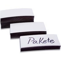 magnetoplan Magnet-Etiketten, weiß, 30 x 100 x 0,6 mm