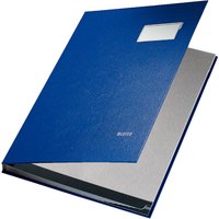 LEITZ Unterschriftenmappe, PP-Überzug, 10 Fächer, blau
