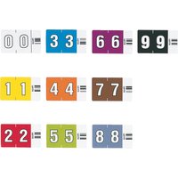 LEITZ Ziffernsignal Orgacolor , 6, , auf Rolle, violett