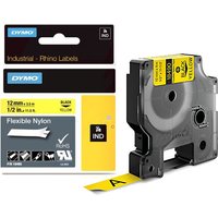 DYMO RHINO Nylon-Schriftband schwarz/weiß, 19 mm x 3,5 m