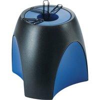HAN Klammernspender DELTA, Polystyrol, schwarz/blau HAN Klammernspender DELTA, Polystyrol, schwarz/blau