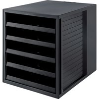 HAN Schubladenbox SCHRANK-SET KARMA, 5 offene Schübe,schwarz