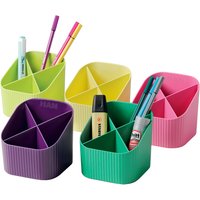 HAN Multiköcher Re-X-LOOP, Öko-Kunststoff, 4 Fächer,schwarz