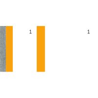 ELVE Bon-Block, orange, Maße: (B)135 x (H)60 mm