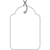 APLI Warenanhänger, 15 x 24 mm, weiß