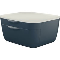 LEITZ Schubladenbox Cosy, 2 Schübe, grau/hellgrau