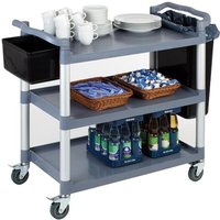 APS Servier-/Transportwagen READY, 3 Etagen, blaugrau