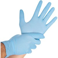 HYGONORM Nitril-Handschuh Safe Light, L, blau, puderfrei