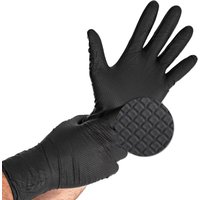 HYGOSTAR Nitril-Handschuh Power Grip Long, L, schwarz