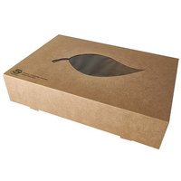 PAPSTAR Cateringbox , pure, , 464 x 313 x 80 mm, braun