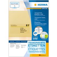 HERMA Transparente Folien-Etiketten SPECIAL, 63,5 x 38,1 mm